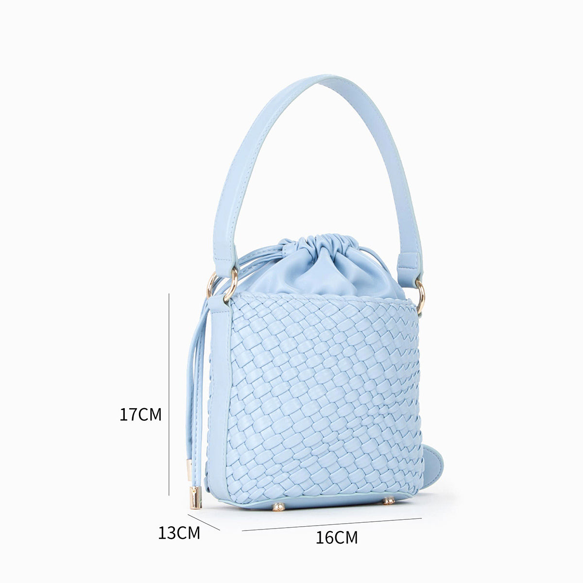 Woven Bucket Crossbody Bag