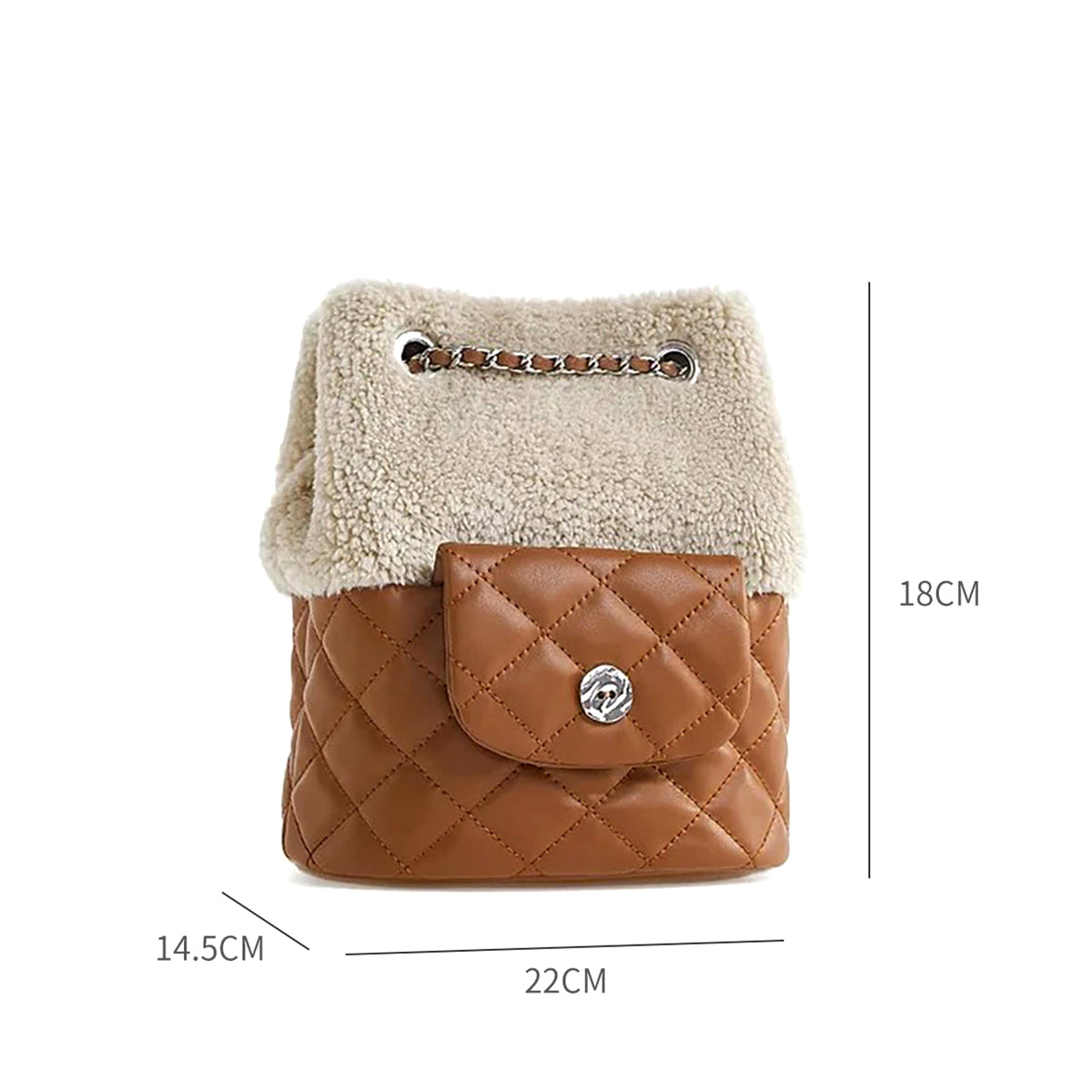 Fashion Plush Bucket Bag