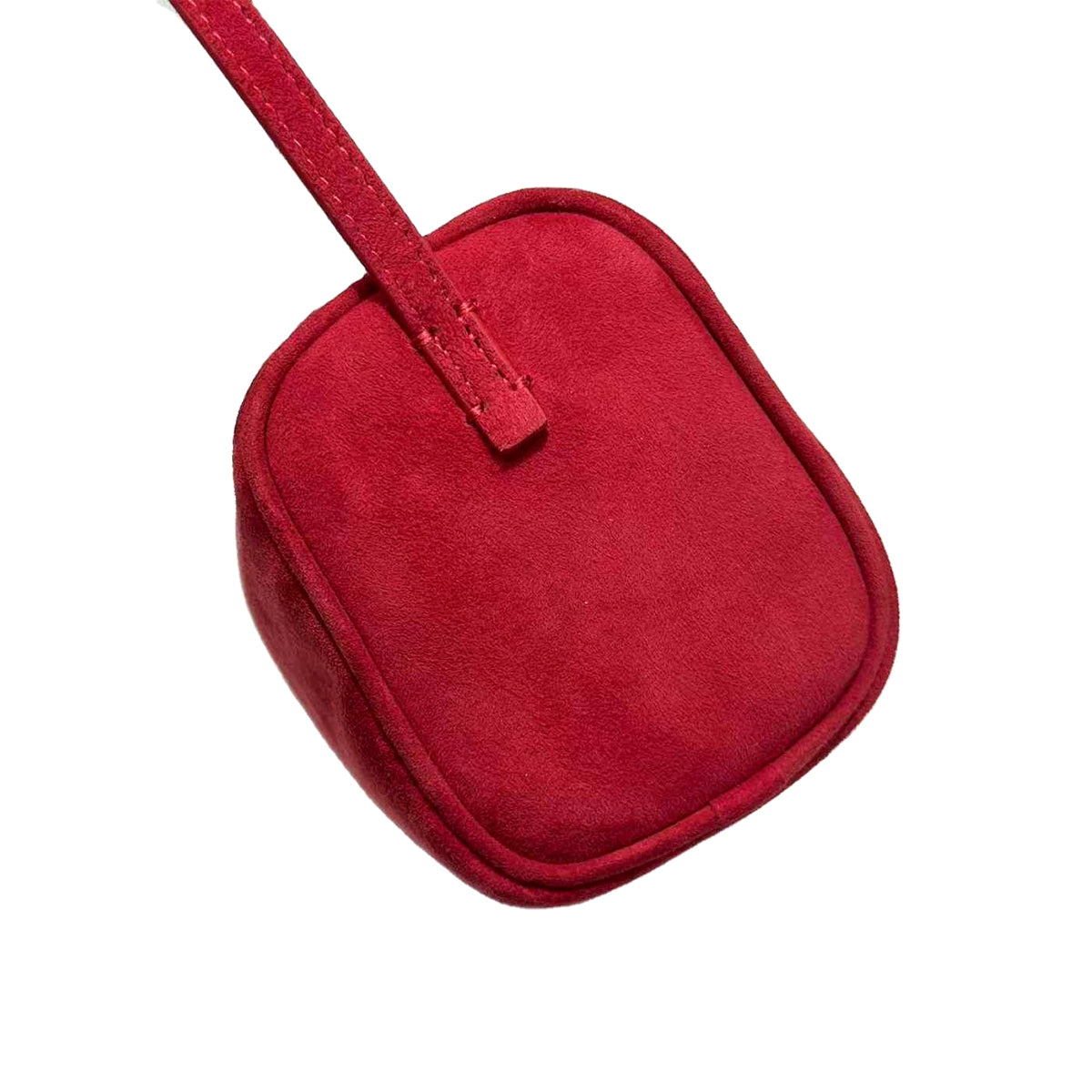 Red Suede Leather Handbag
