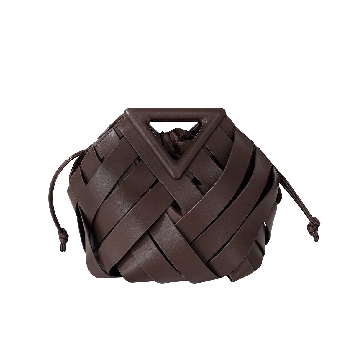 Hollow Weave Leather Handbag