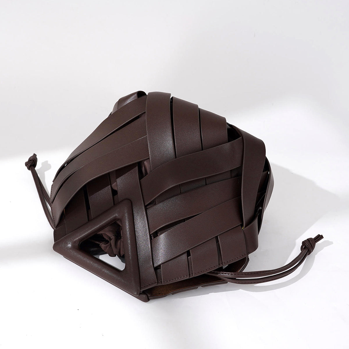 Hollow Weave Leather Handbag