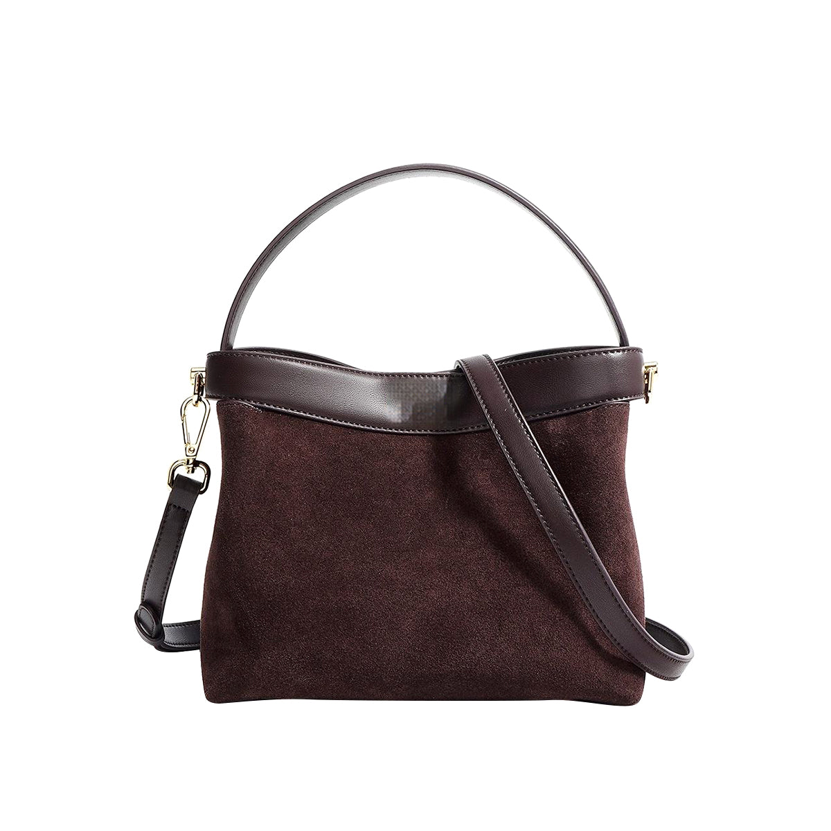 Vintage Genuine Leather Suede Handbag