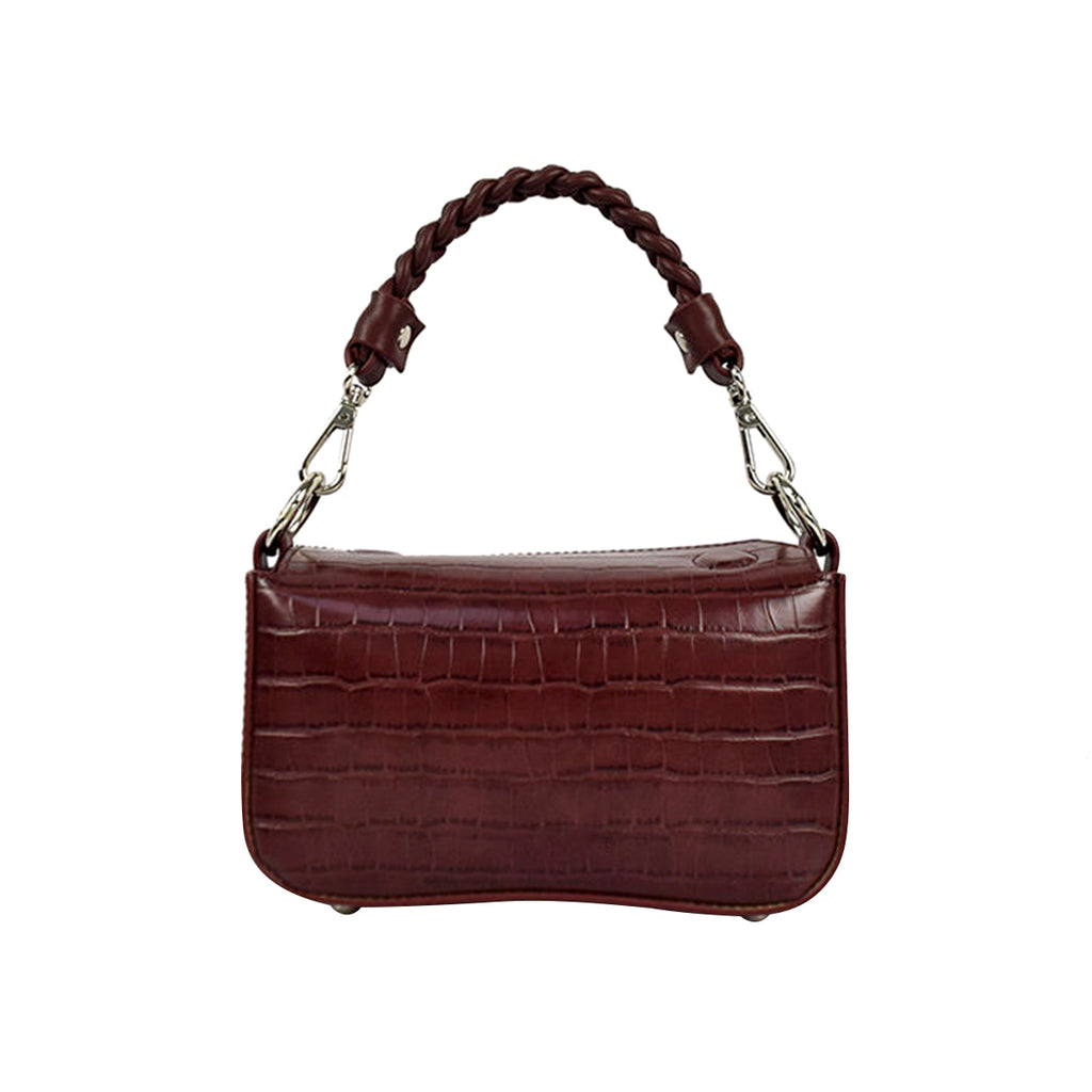 Crocodile Embossed Handbag