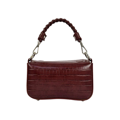 Crocodile Embossed Handbag