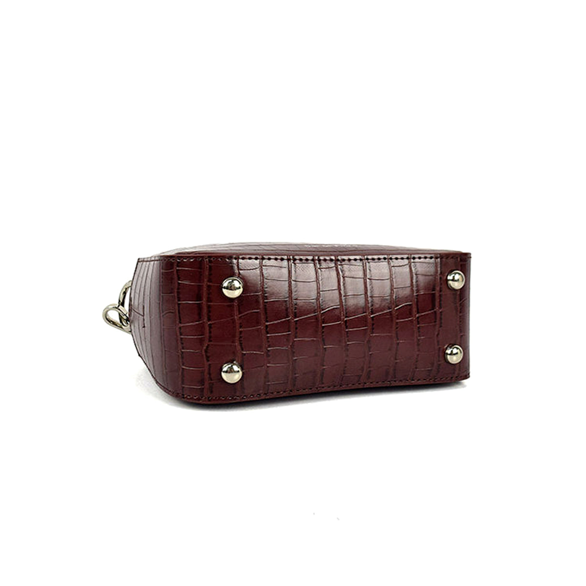 Crocodile Embossed Handbag