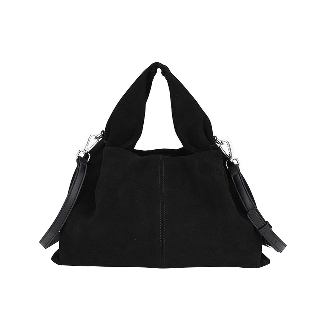 Suede Cowhide Leather Handbag