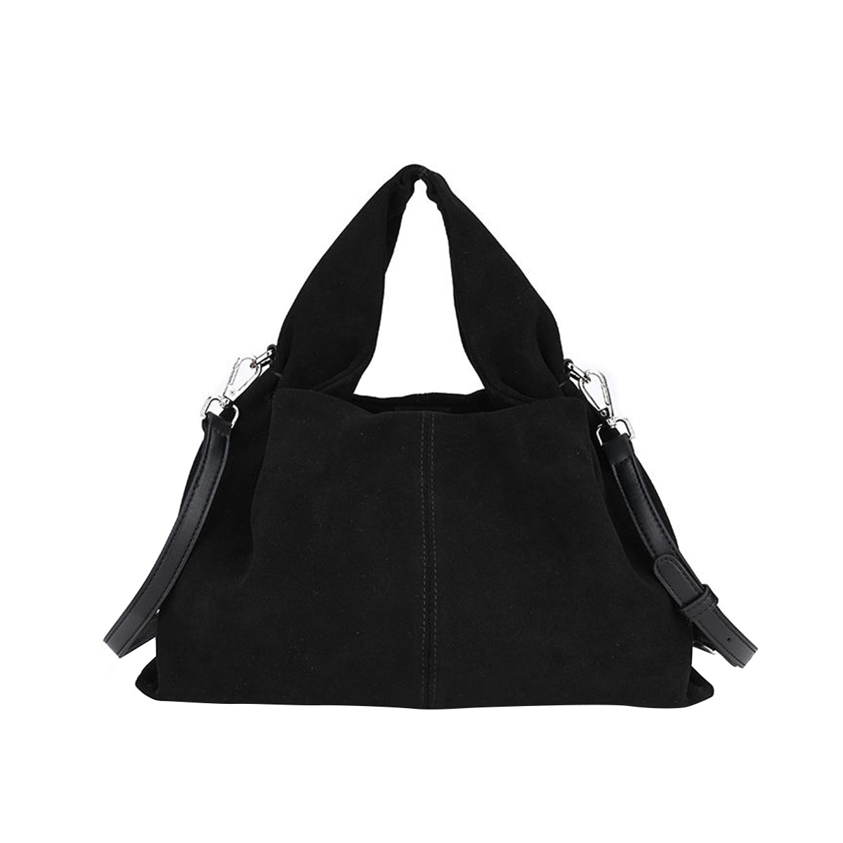 Suede Cowhide Leather Handbag