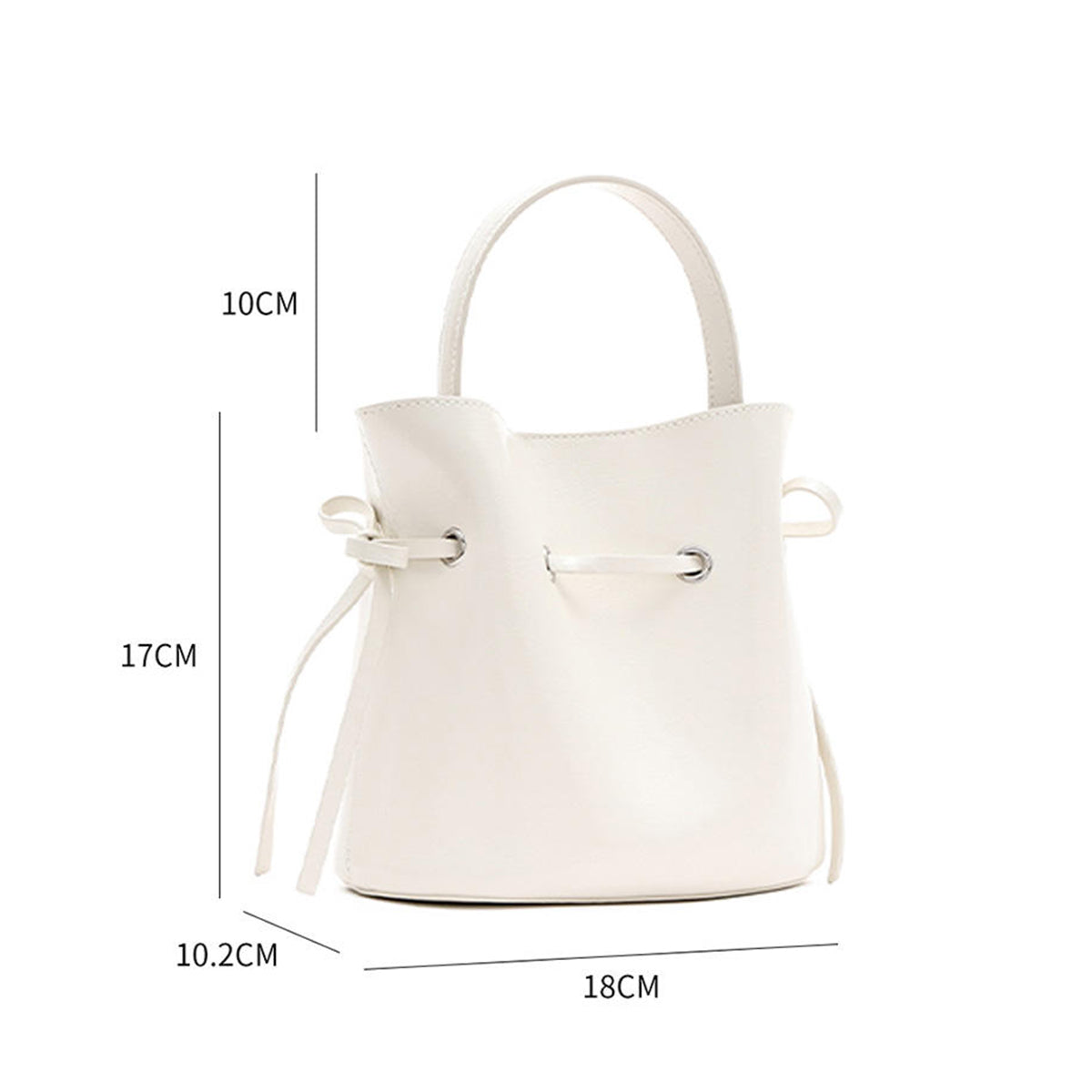 Elegant Drawstring Bucket Bag