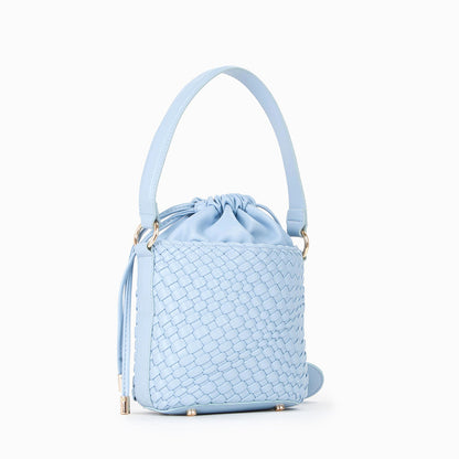 Woven Bucket Crossbody Bag