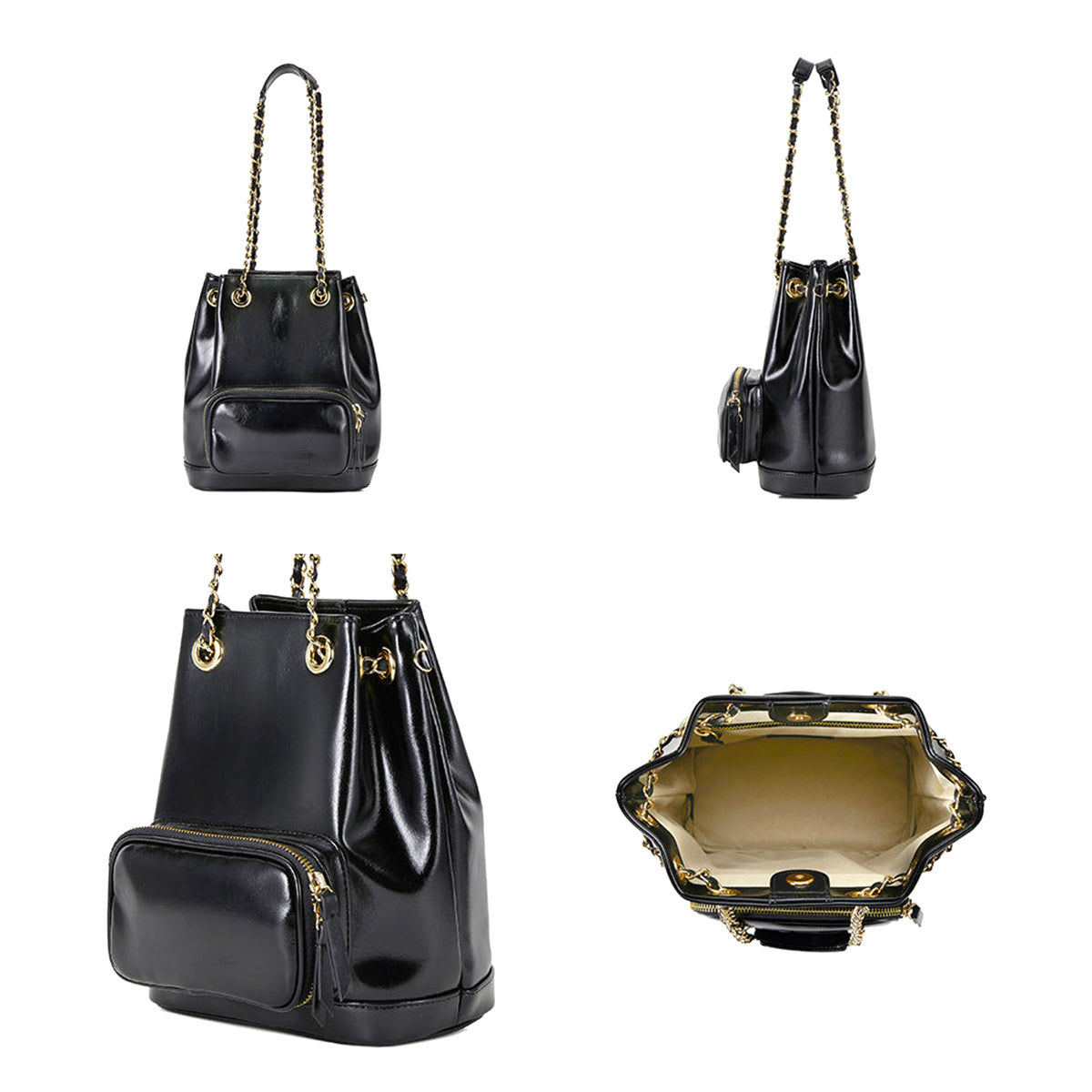 Trendy Red Bucket Bag