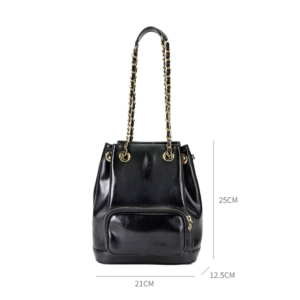 Trendy Red Bucket Bag