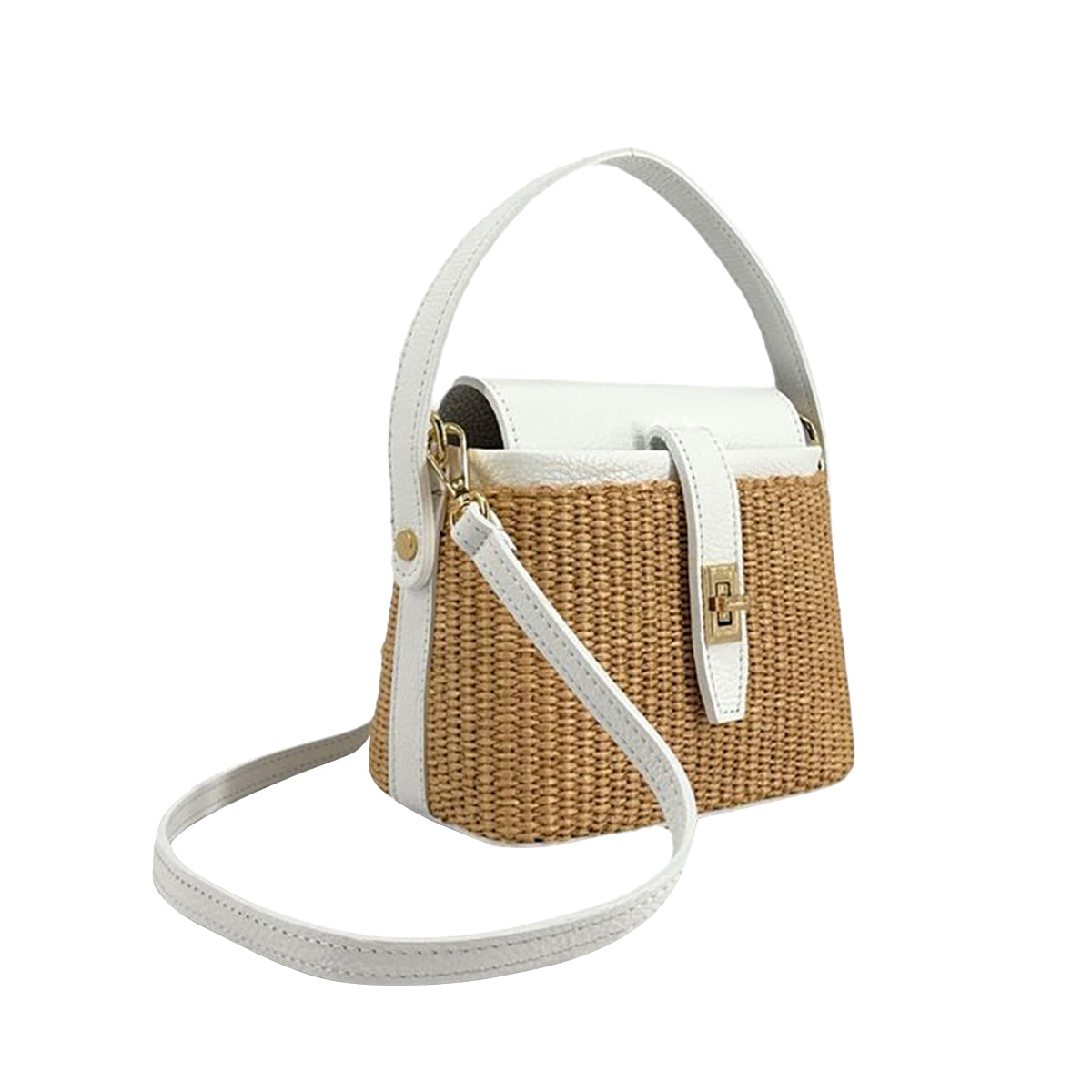 Fashion Woven Straw Bucket Bag