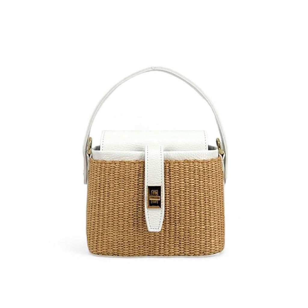 Fashion Woven Straw Bucket Bag