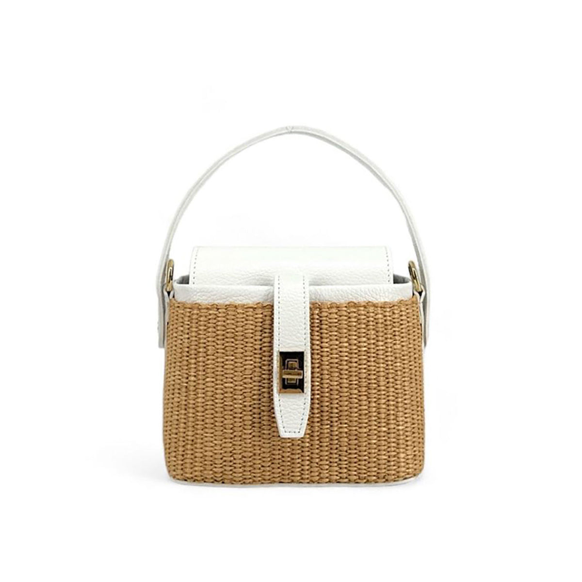 Fashion Woven Straw Bucket Bag