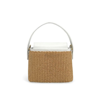 Fashion Woven Straw Bucket Bag