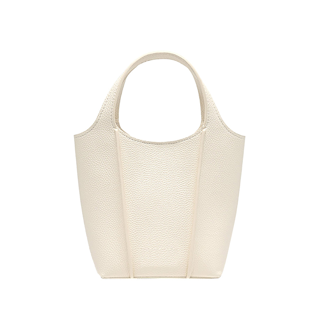 Pebble-Texture Bucket Bag