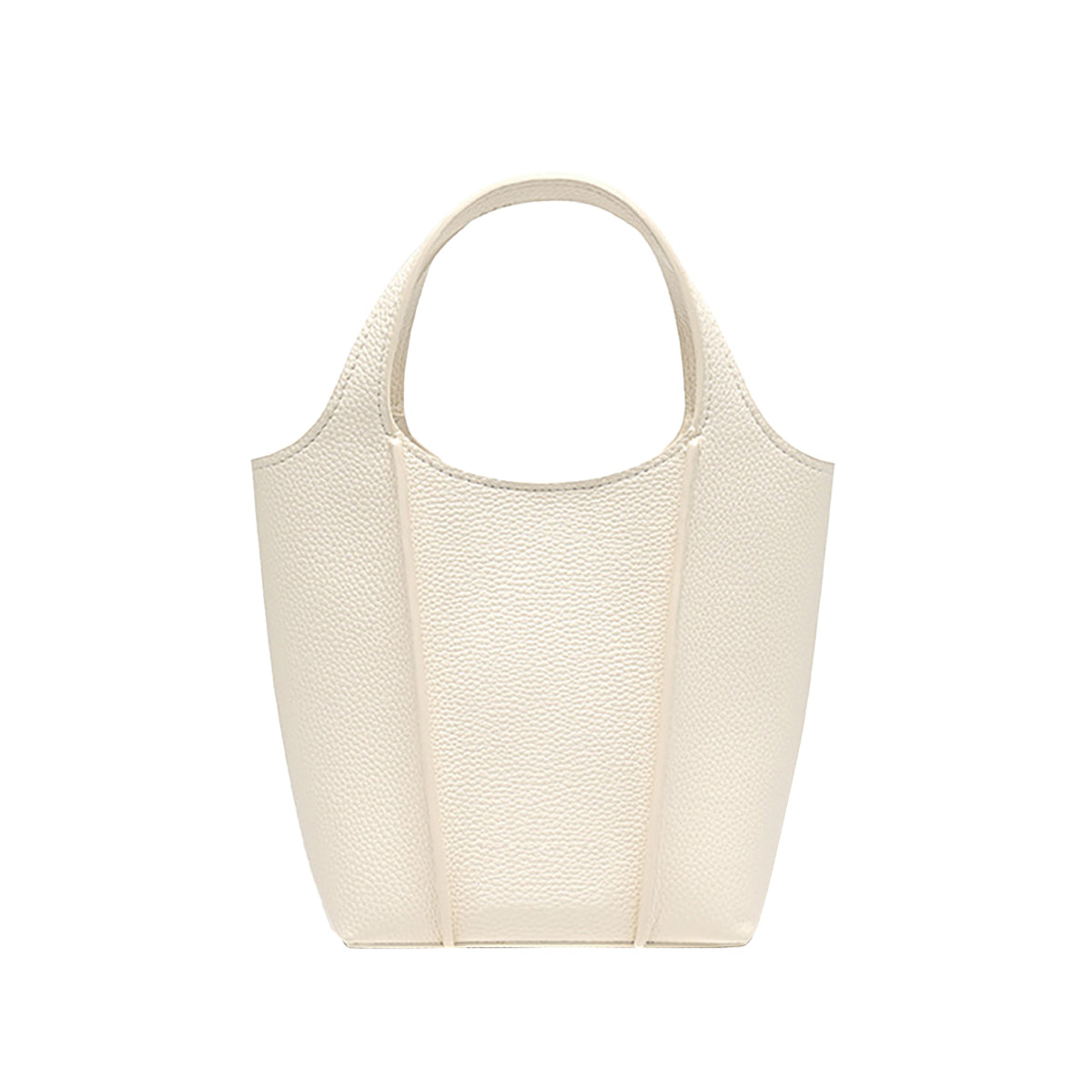 Pebble-Texture Bucket Bag