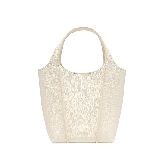 Pebble-Texture Bucket Bag