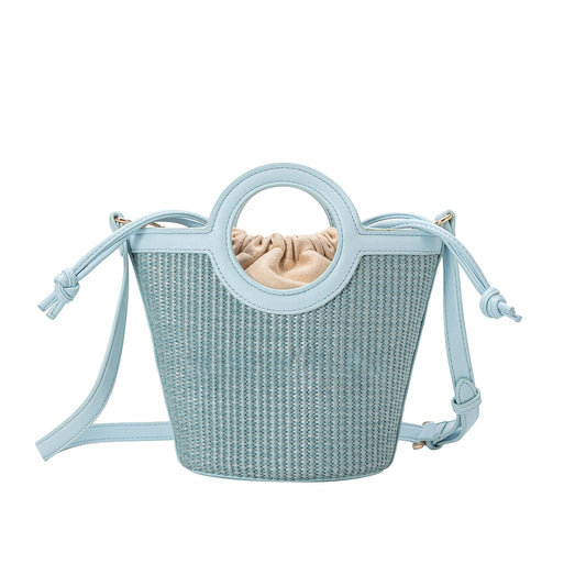 Straw Bucket Bag