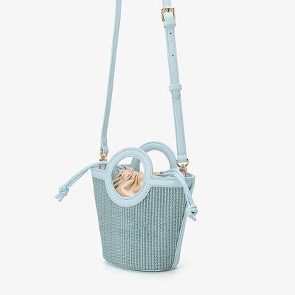 Straw Bucket Bag