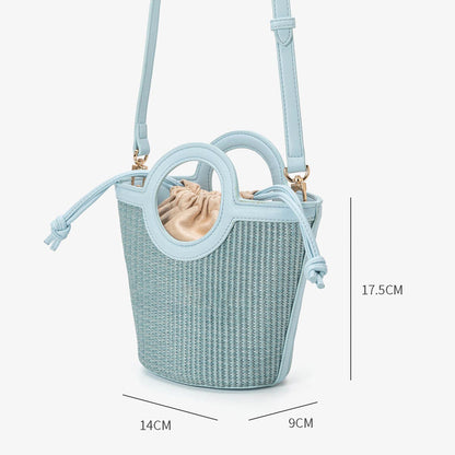 Straw Bucket Bag