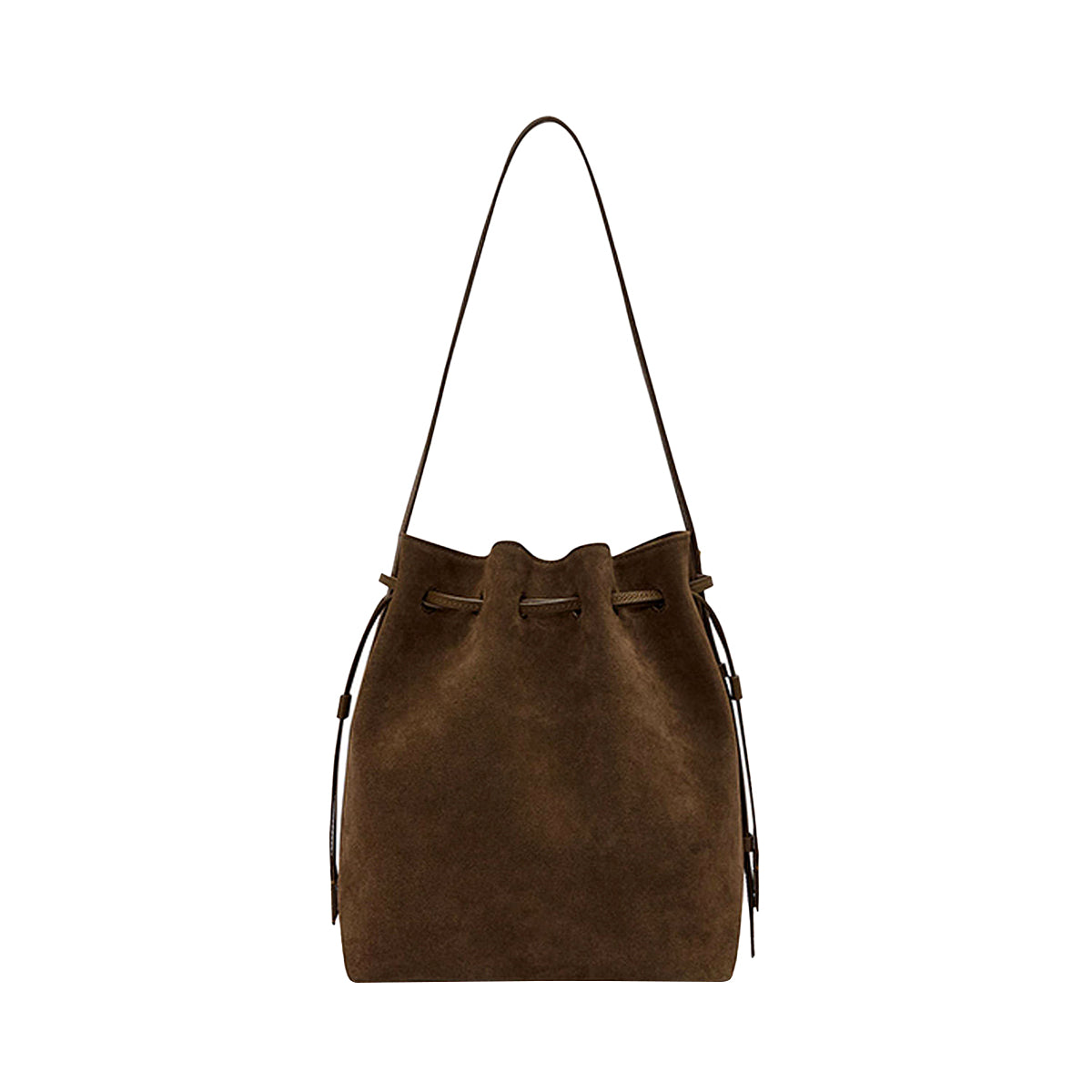 PU Suede Bucket Bag
