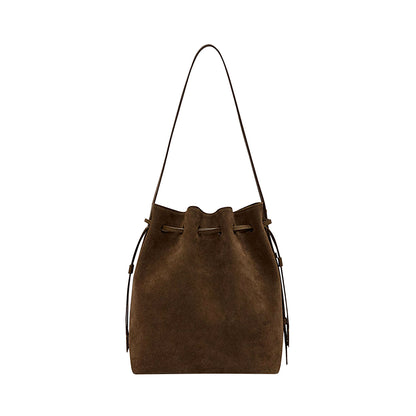 PU Suede Bucket Bag