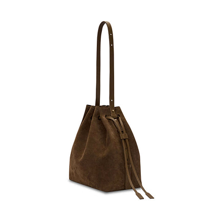 PU Suede Bucket Bag