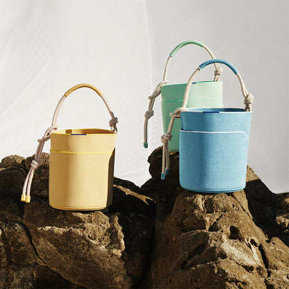 Round Mini Bucket Bag