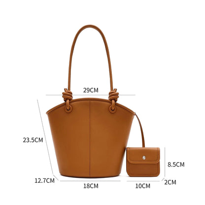 Women’s Single-Shoulder Bucket Bag