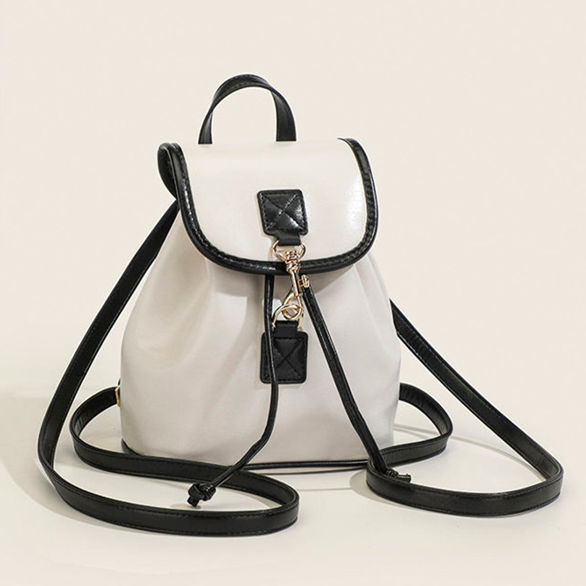 Classic Two-Tone Flap Women’s Backpack