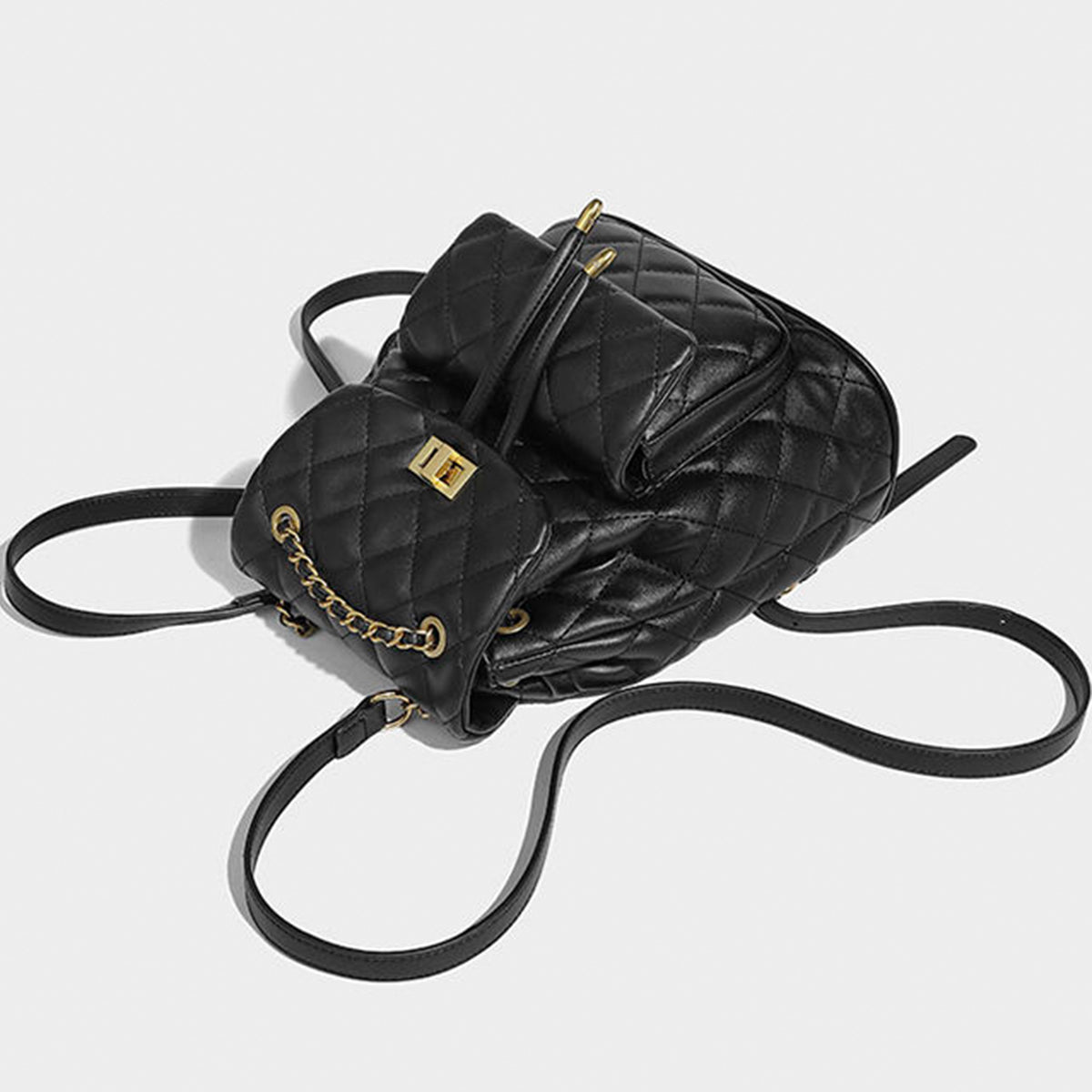 Fashion Quilted Drawstring Backpack