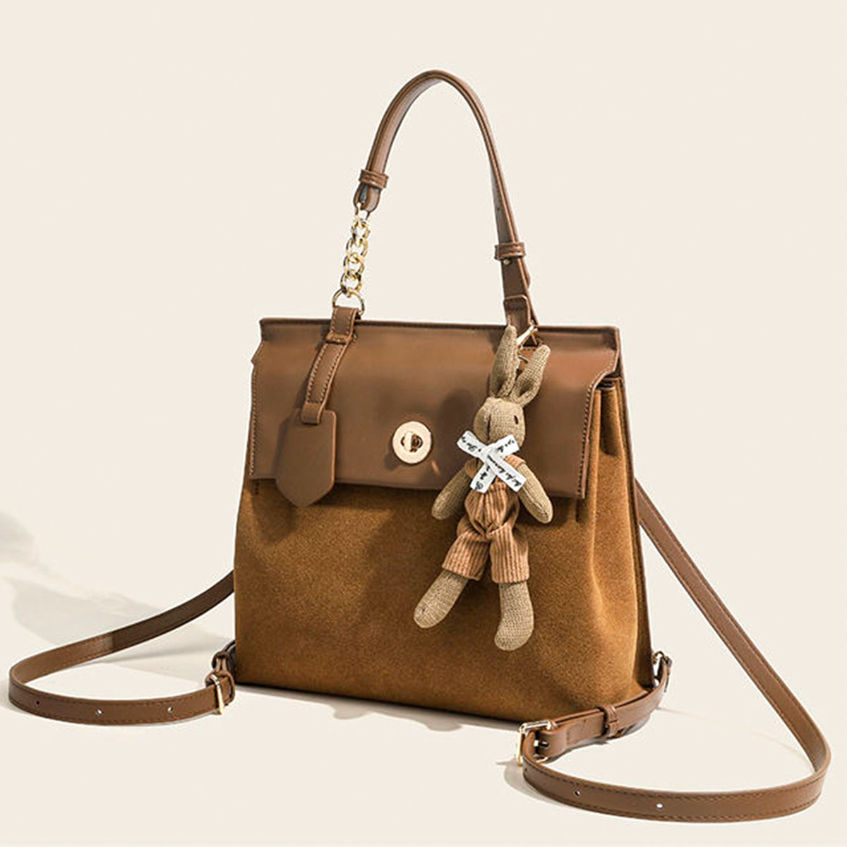 PU Soft Leather Matte Backpack