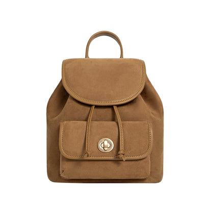 Suede Leather Backpack