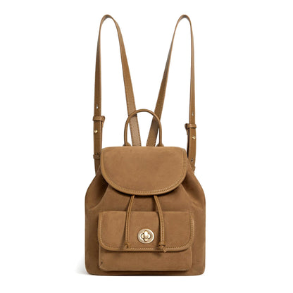Suede Leather Backpack