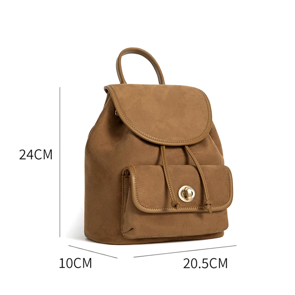 Suede Leather Backpack