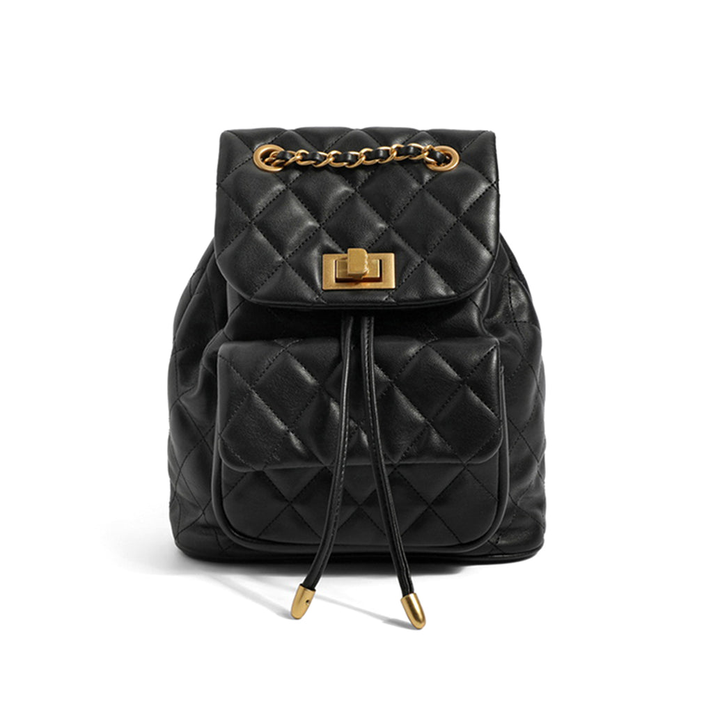 Small Chain Drawstring Backpack