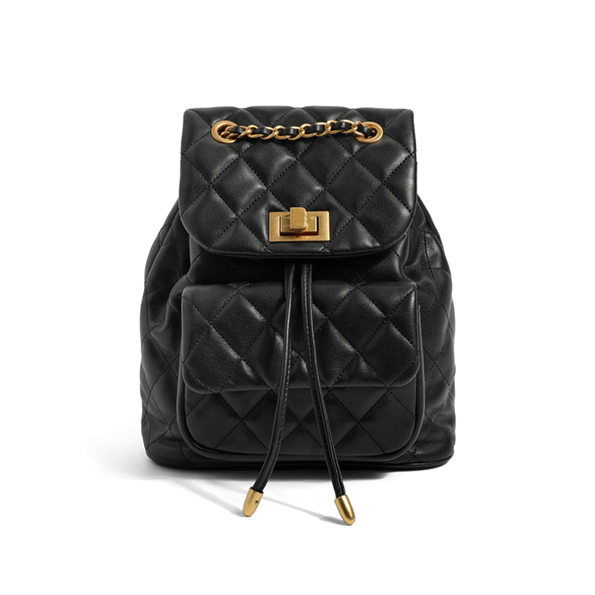 Small Chain Drawstring Backpack