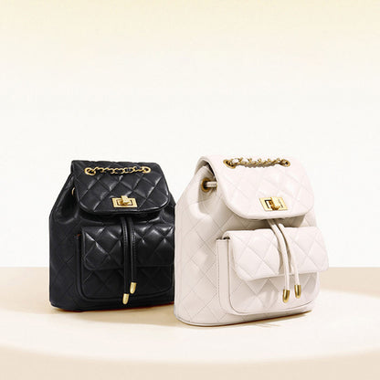 Small Chain Drawstring Backpack