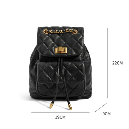 Small Chain Drawstring Backpack