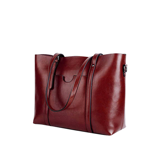Genuine Leather Large Capacity Tote Bag