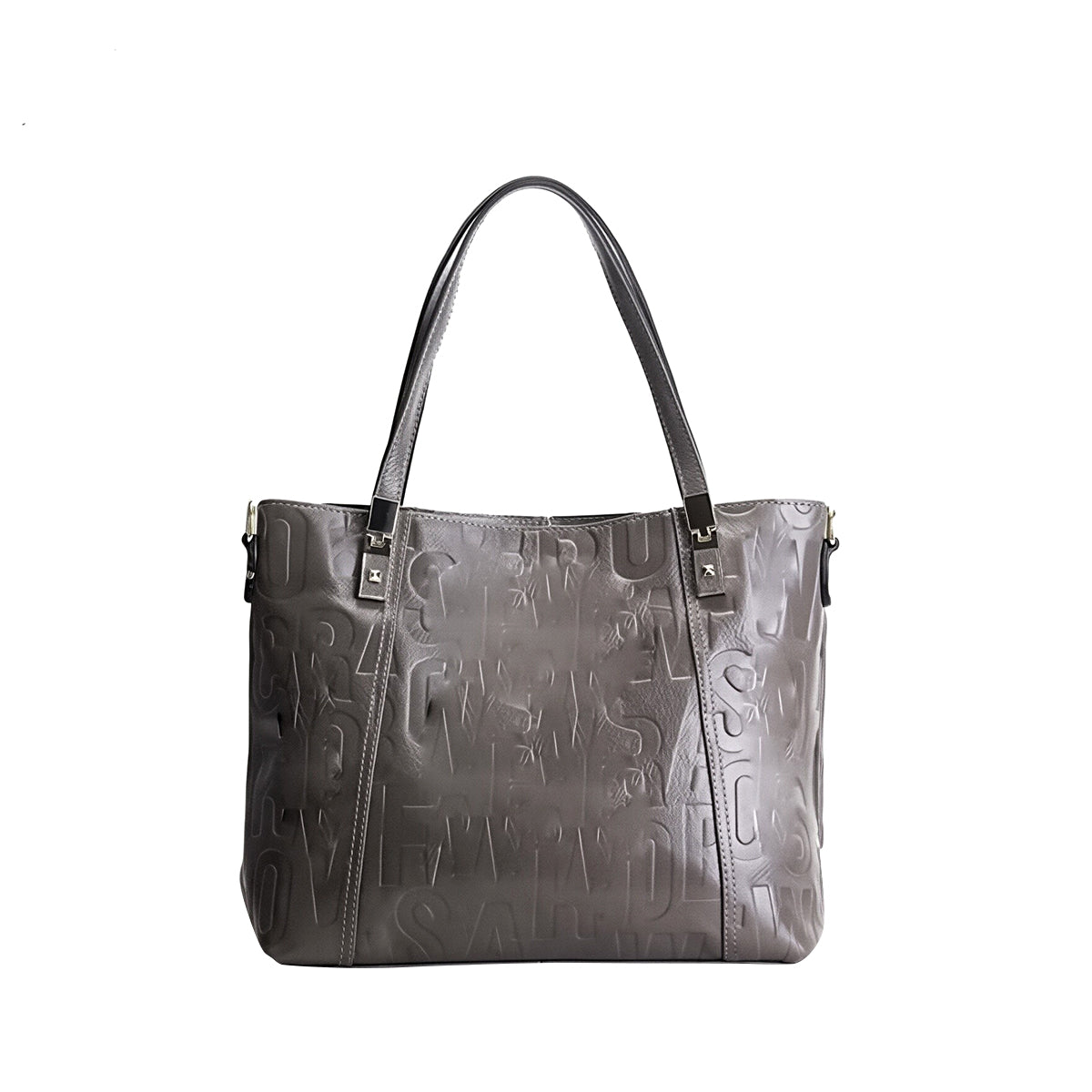 Embossed PU Leather Tote Bag