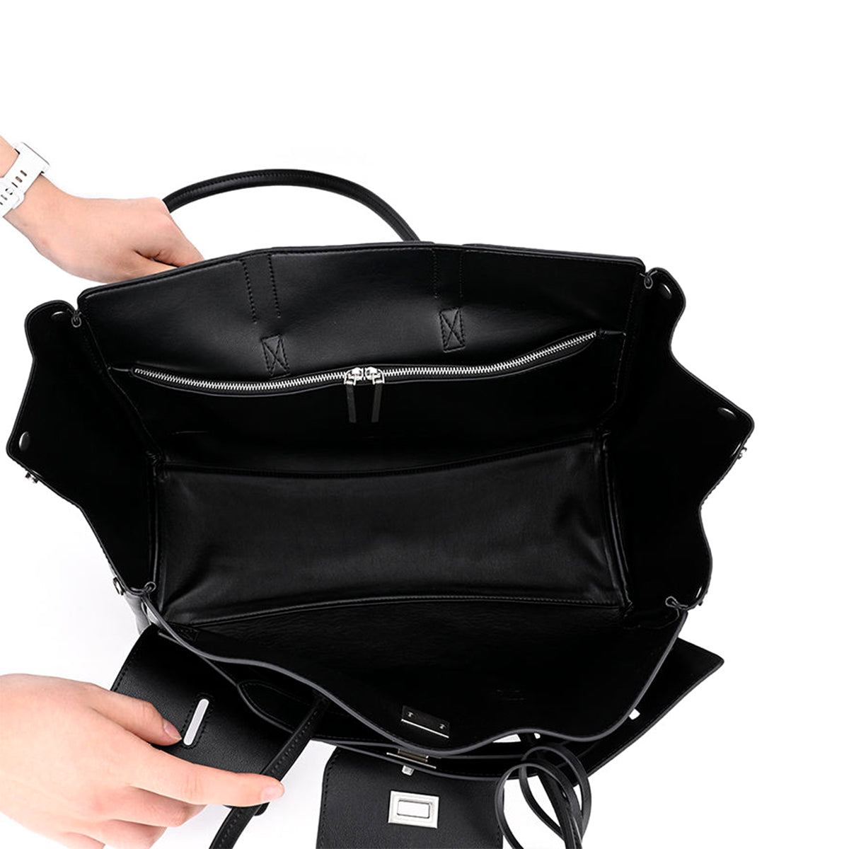 Multi-Pocket Tote Bag