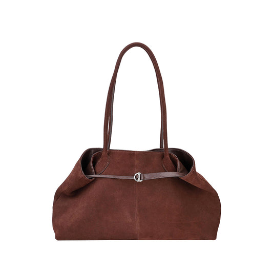 Suede Leather Tote Bag