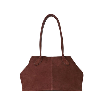 Suede Leather Tote Bag