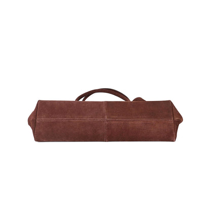 Suede Leather Tote Bag