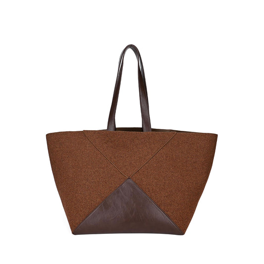 Luxury Vintage Leather Tote Bag
