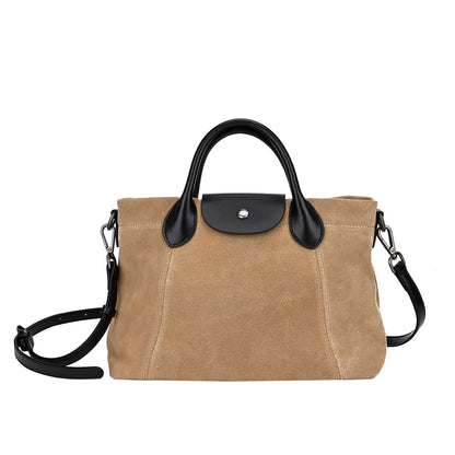 Vintage Suede Tote Bag