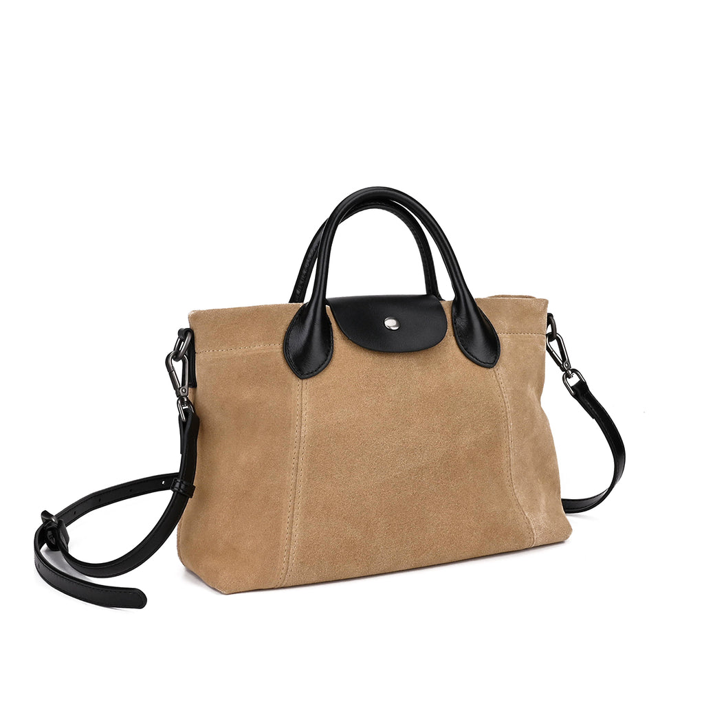Vintage Suede Tote Bag
