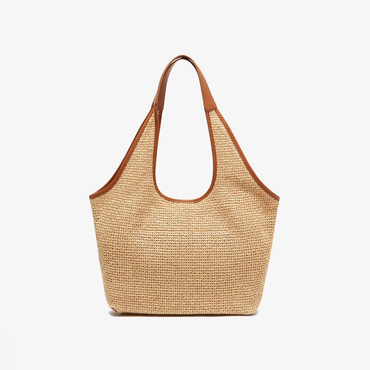Woven Straw Beach Tote Bag